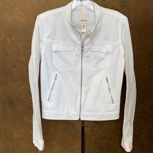 DIESEL White MOTO JACKET...AWESOME EEUC!
